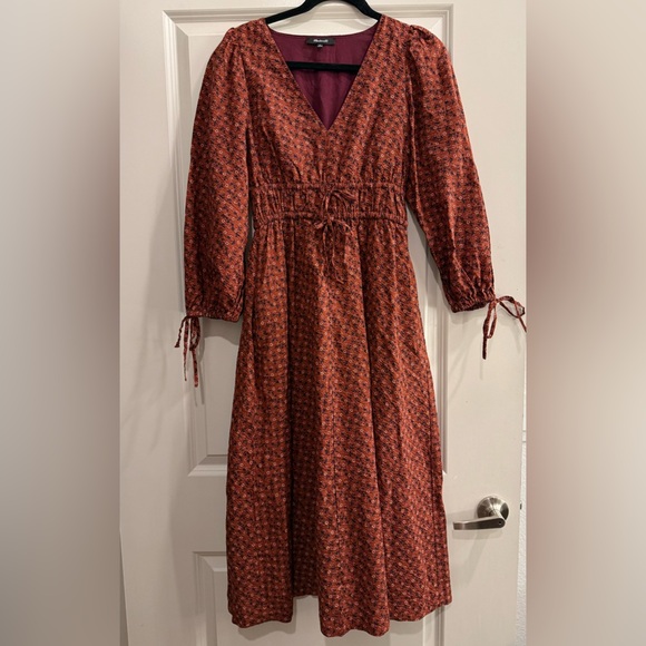 100% Cotton Madewell Long Sleeve Dress - Picture 4 of 7